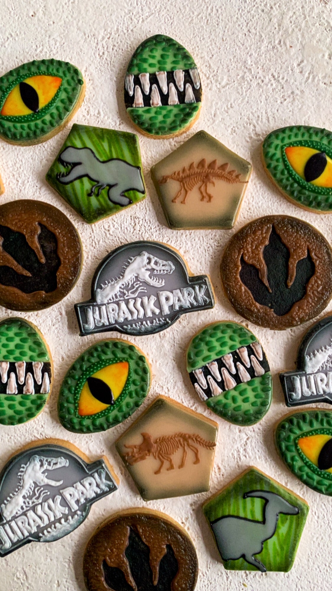Jurassic Park Themed Cookies