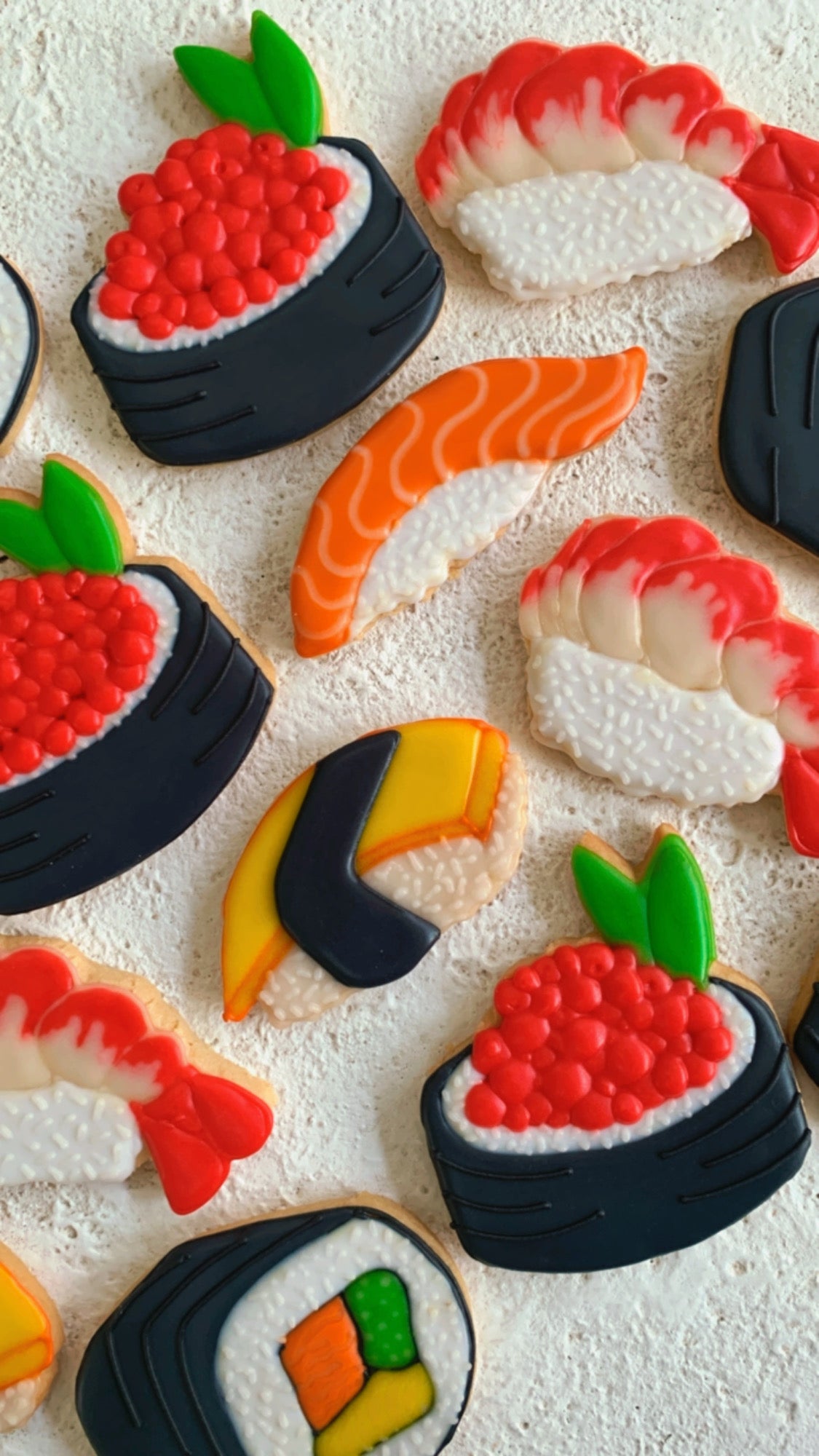 Japanese Sushi Themed Cookies