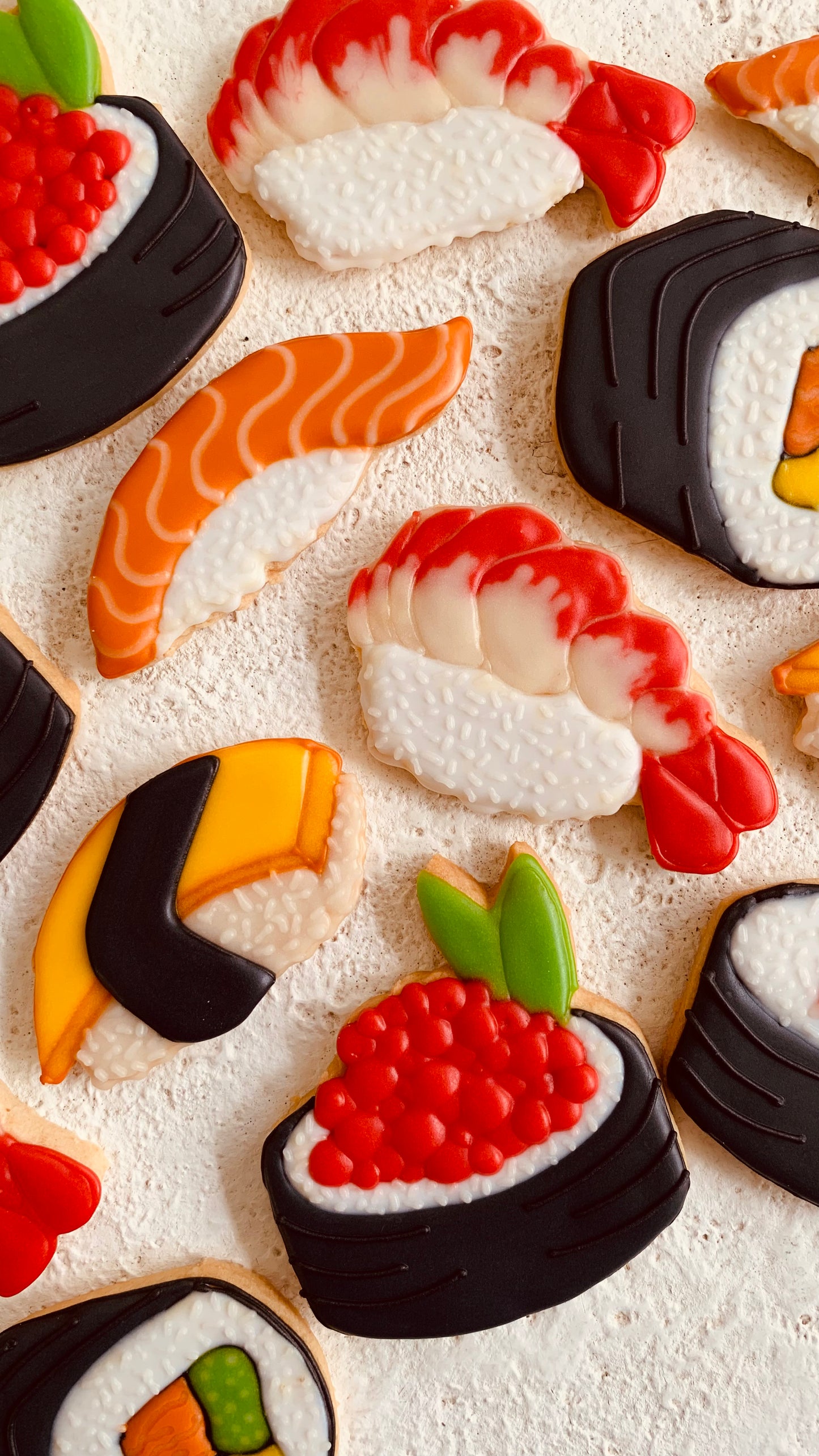 Japanese Sushi Themed Cookies