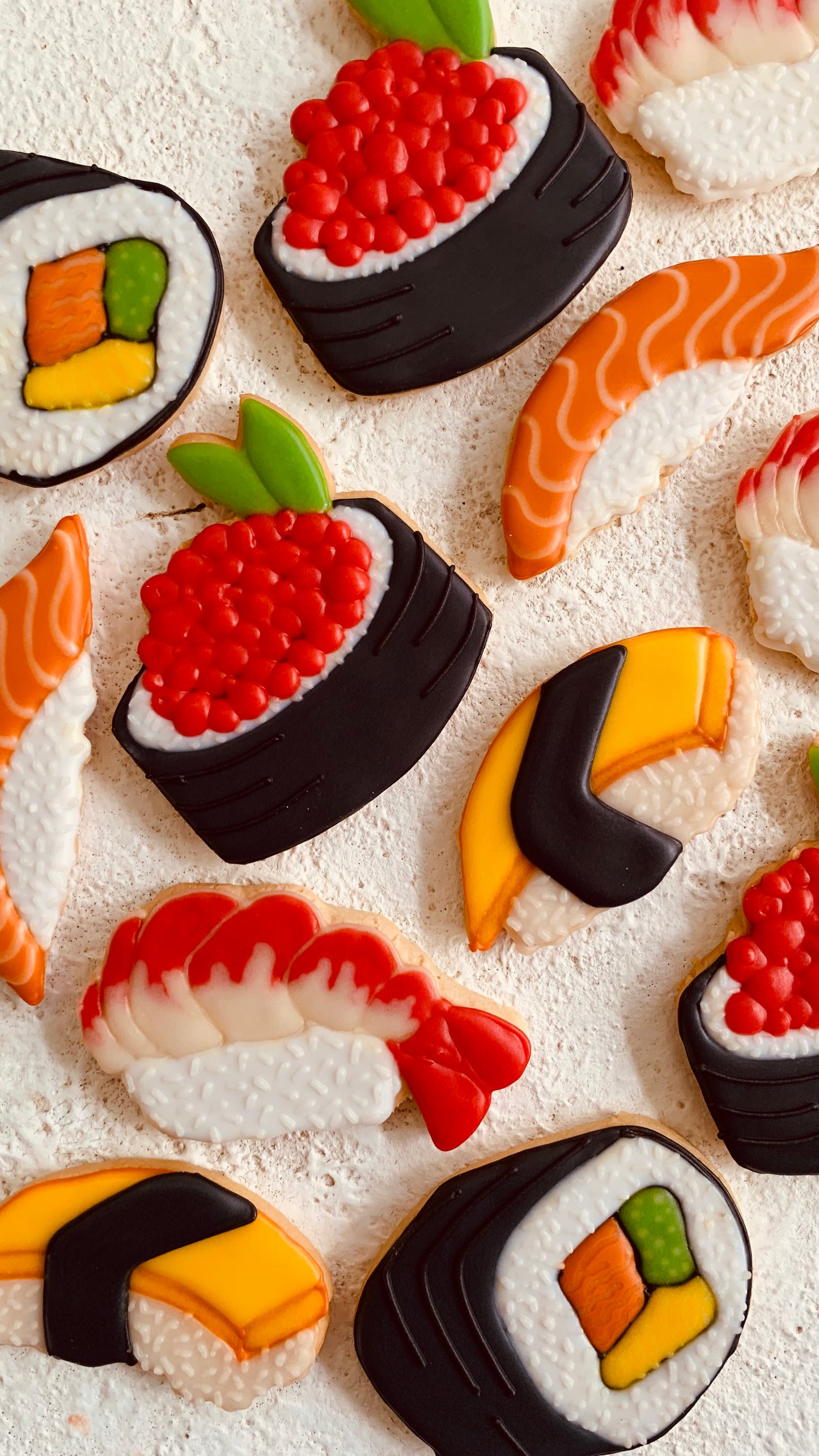 Japanese Sushi Themed Cookies