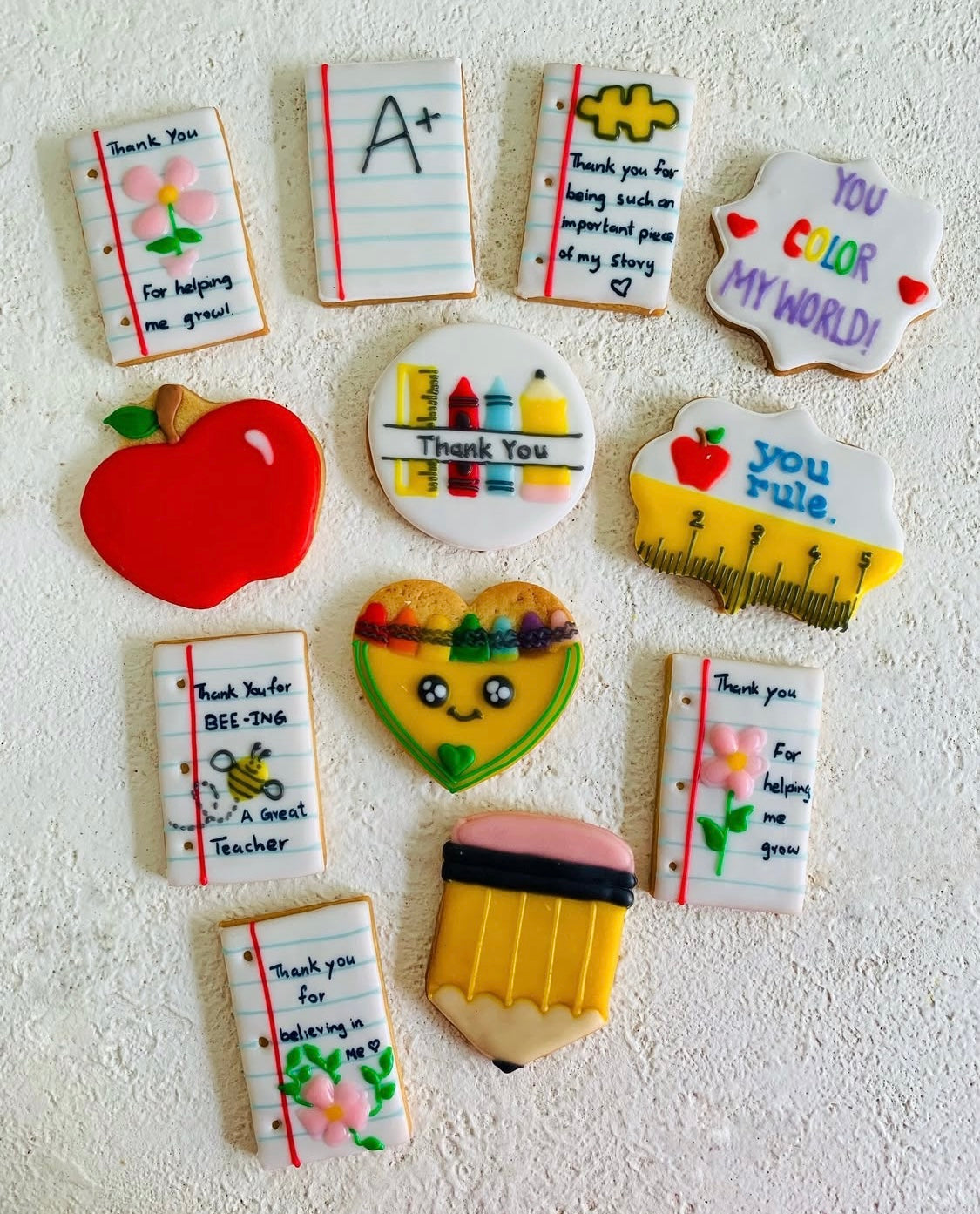 Teachers Day Decorated Cookie Set -2