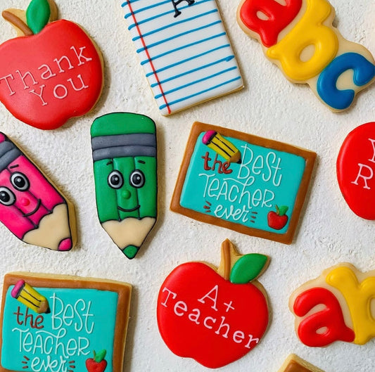 Teacher's Day Decorated Cookie Set - 3