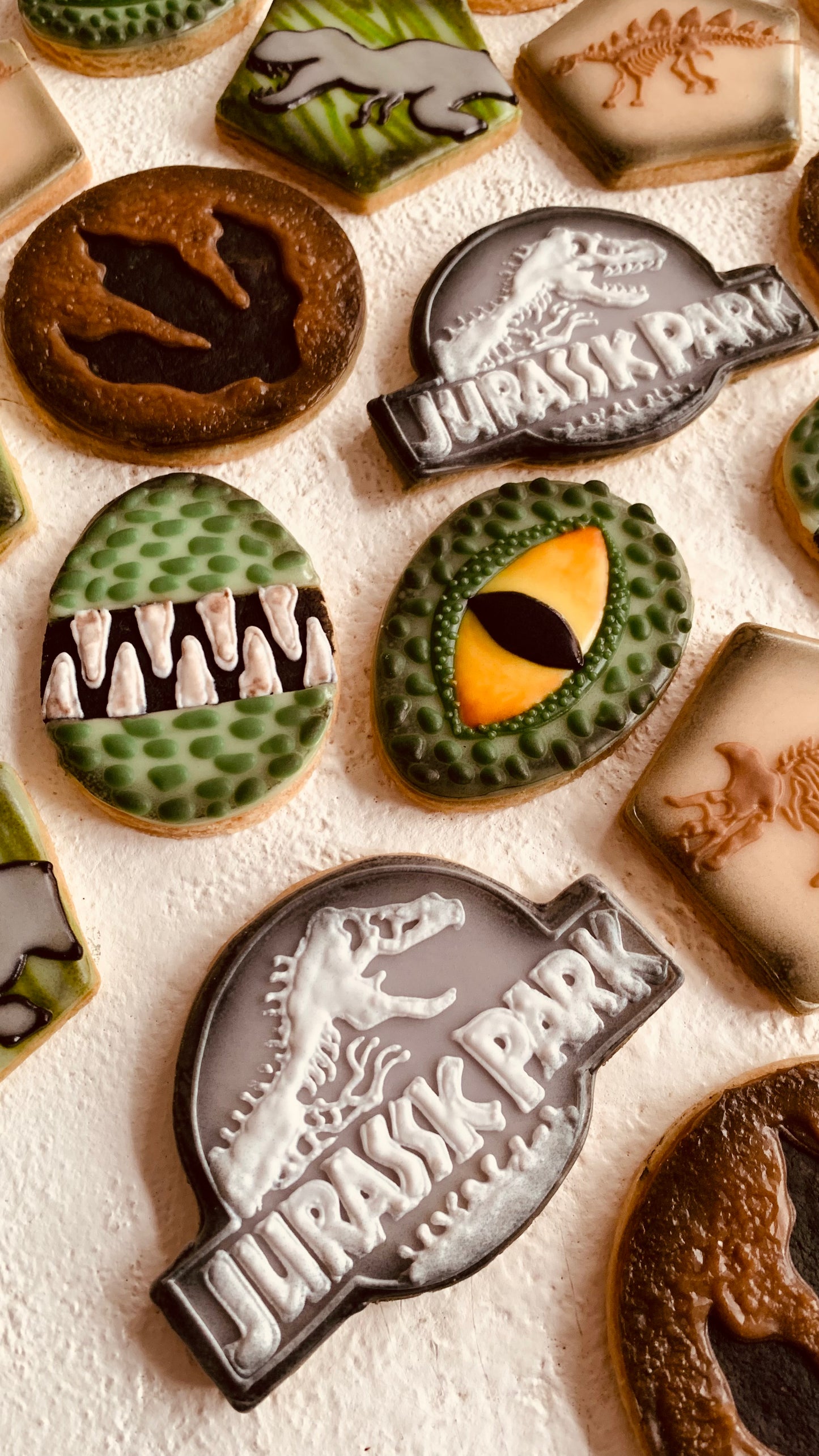 Jurassic Park Themed Cookies