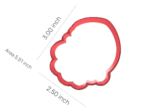 Santa Face Cookie Cutter STL